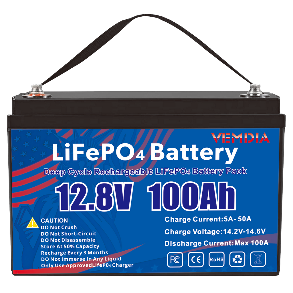 100Ah 12V LiFePO4 Battery Group 31 - Long-Life Lithium with 100A BMS for Solar &amp; RV