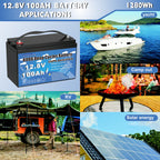 100Ah Lithium Iron Phosphate Battery - 12V Group 31 with Smart BMS for Marine &amp; Off-Grid