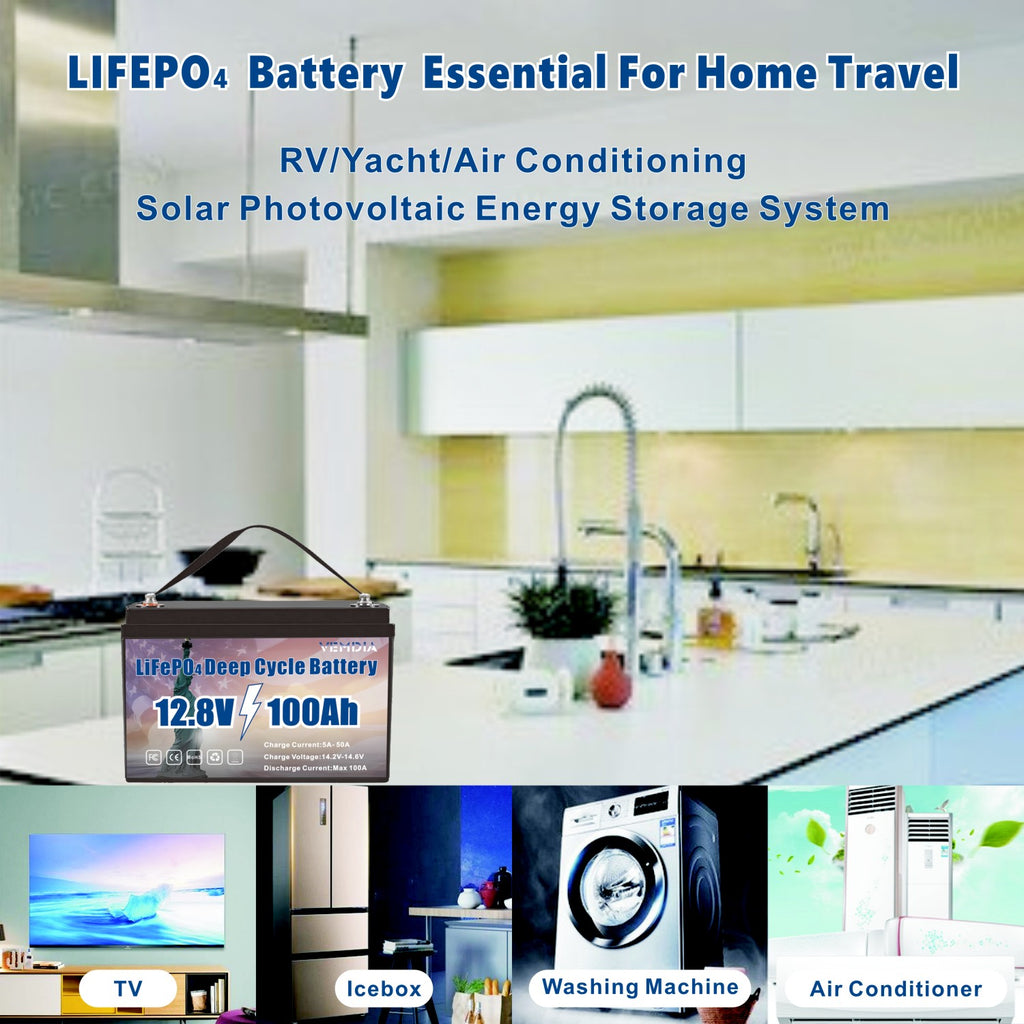 Premium 12V 100Ah Group 31 Battery - LiFePO4 Technology with Waterproof 100A BMS