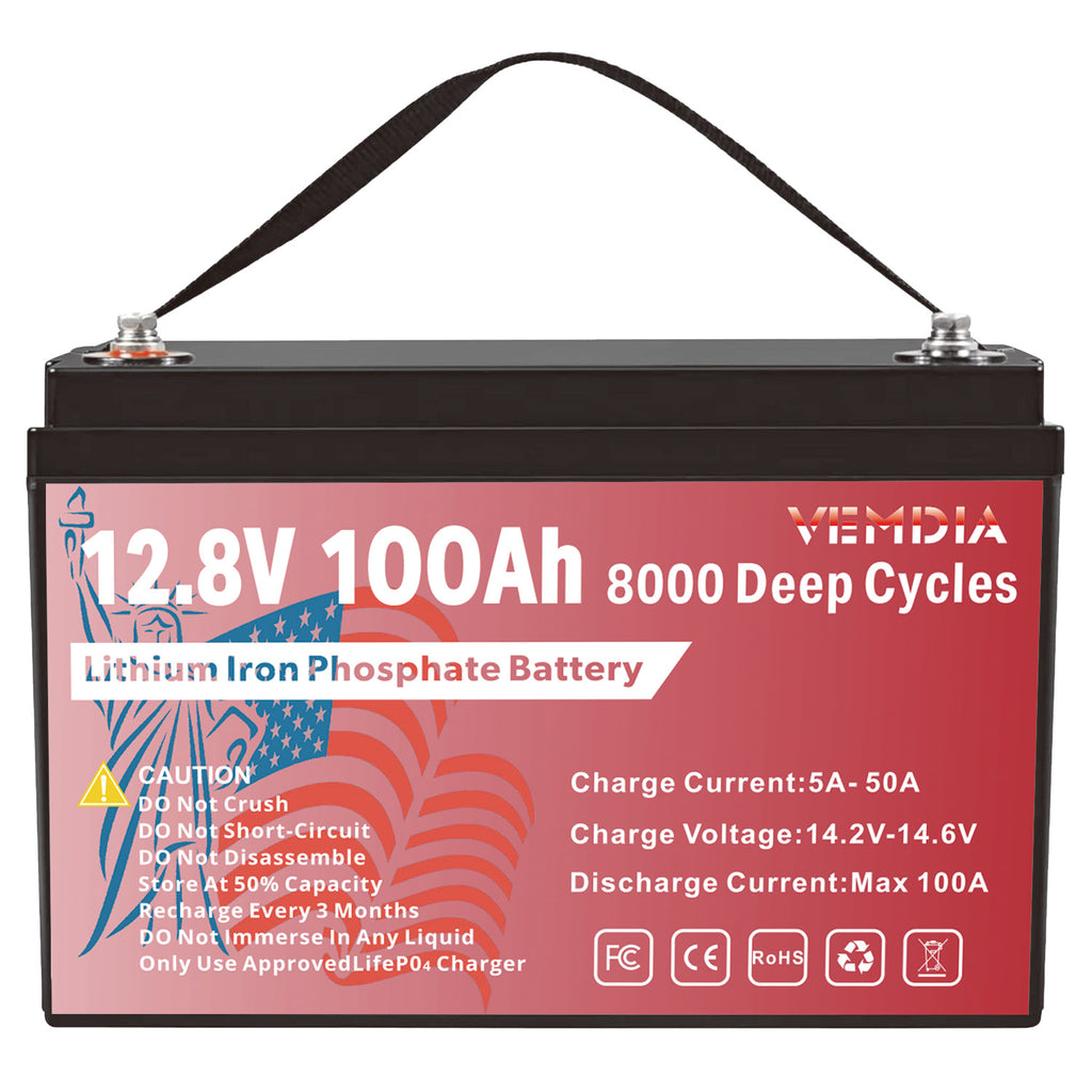 Heavy-Duty 12V 100Ah Group 31 LiFePO4 - Industrial Grade Battery with 100A BMS