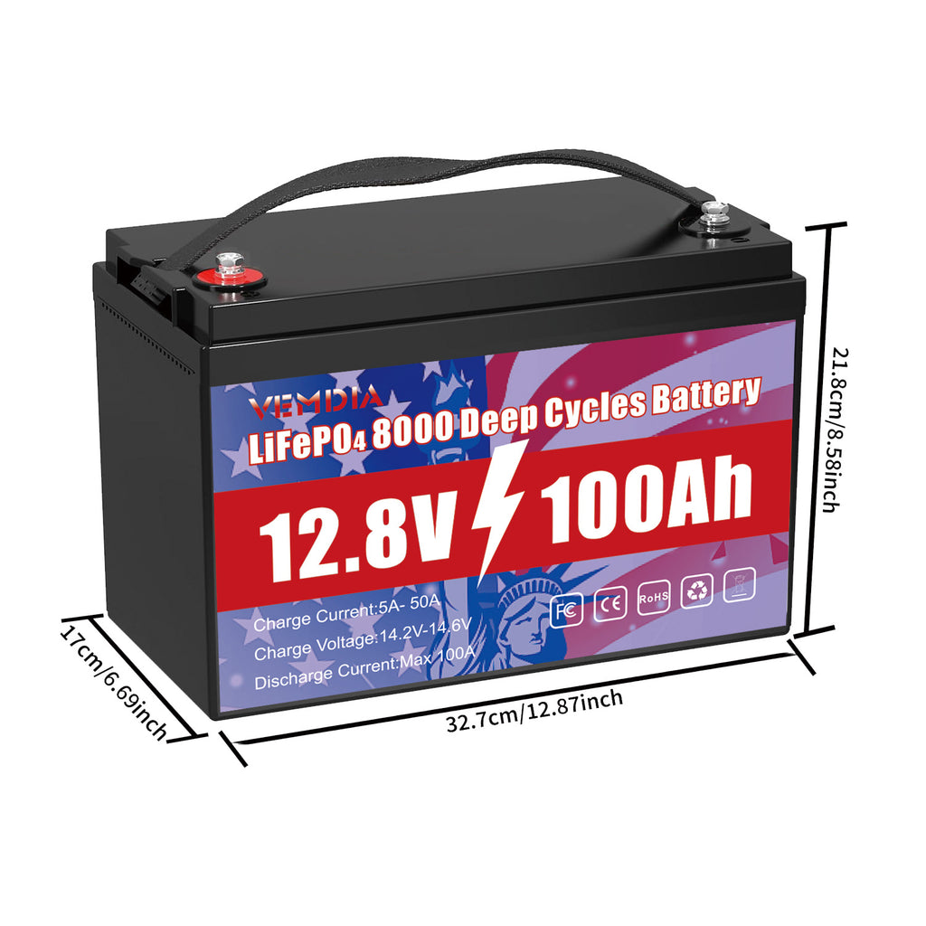 Eco-Friendly 12V 100Ah LiFePO4 Battery - Group 31 Green Energy Solution with 100A BMS