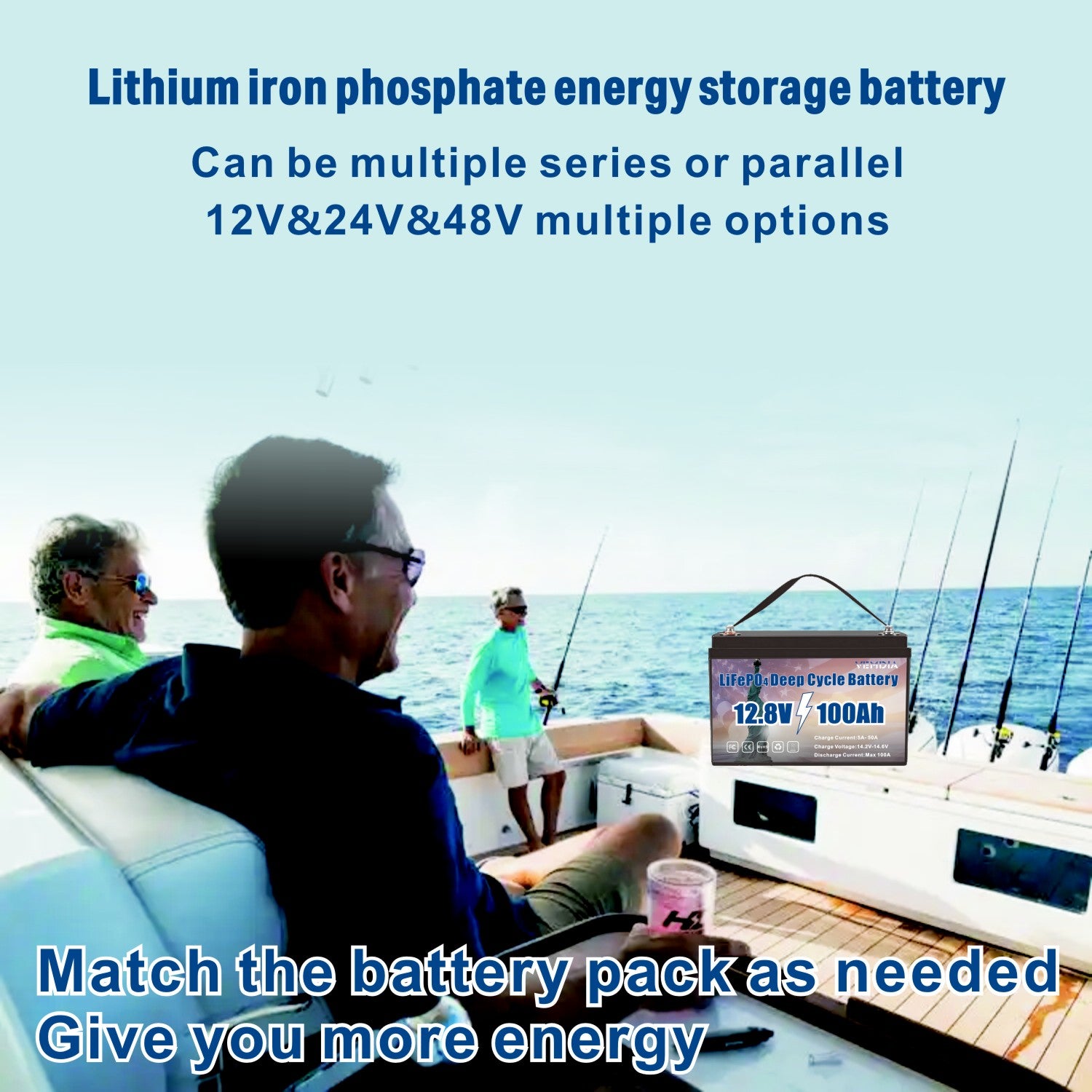 Premium 12V 100Ah Group 31 Battery - LiFePO4 Technology with Waterproof 100A BMS