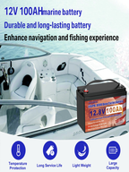 Eco-Friendly 12V 100Ah LiFePO4 Battery - Group 31 Green Energy Solution with 100A BMS