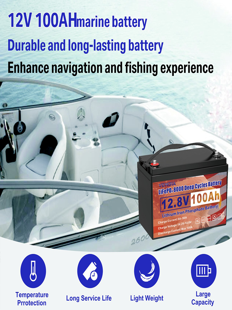 Eco-Friendly 12V 100Ah LiFePO4 Battery - Group 31 Green Energy Solution with 100A BMS