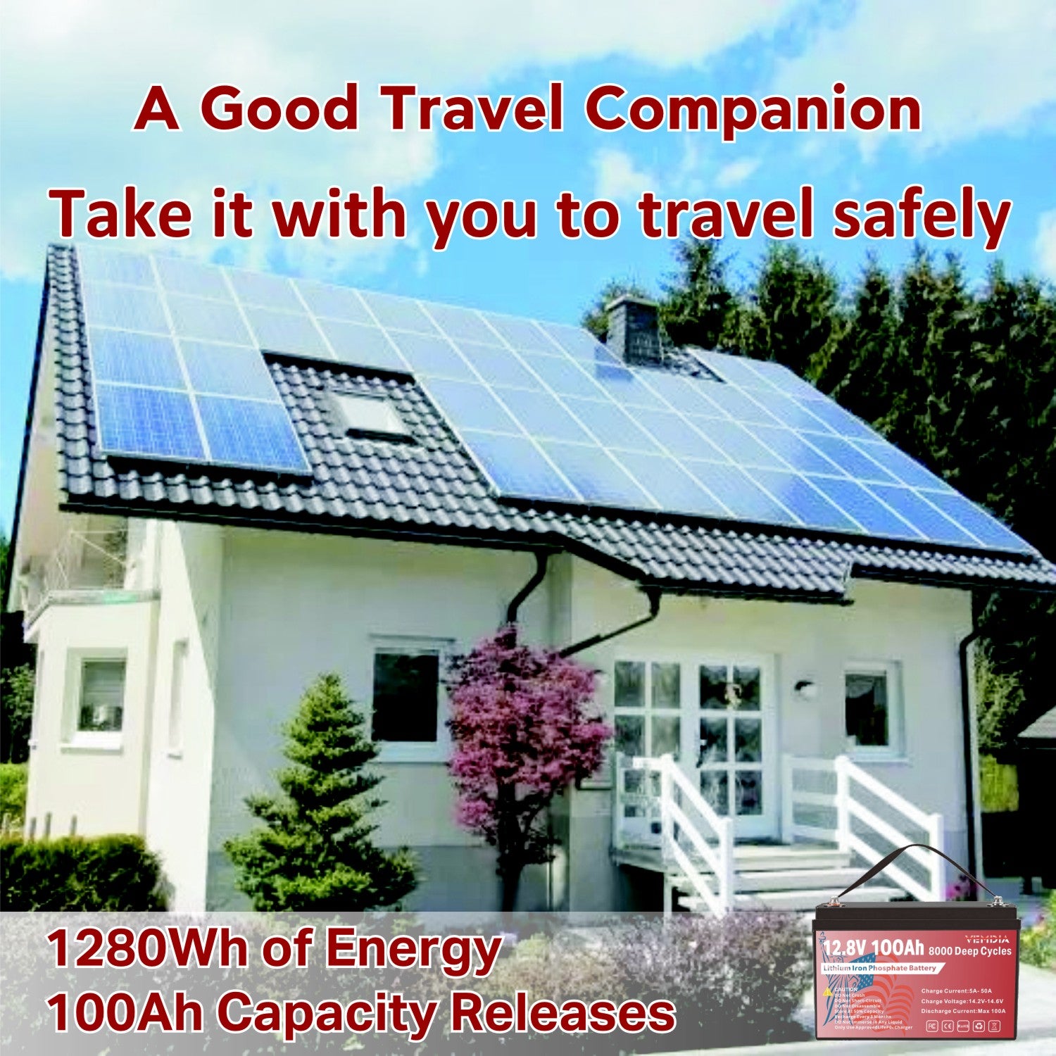 Heavy-Duty 12V 100Ah Group 31 LiFePO4 - Industrial Grade Battery with 100A BMS