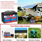 Group 31 LiFePO4 Deep Cycle Battery - 100Ah 12V with 100A BMS &amp; Waterproof Design