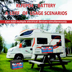 Group 31 LiFePO4 Deep Cycle Battery - 100Ah 12V with 100A BMS &amp; Waterproof Design