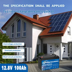 Reliable 12V 100Ah Group 31 LiFePO4 Battery - 8000+ Cycles with 100A BMS Protection