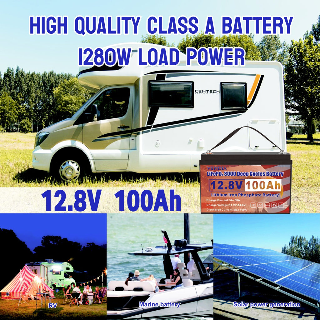 Eco-Friendly 12V 100Ah LiFePO4 Battery - Group 31 Green Energy Solution with 100A BMS