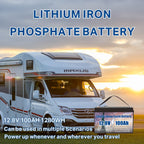 Premium 12V 100Ah Group 31 Battery - LiFePO4 Technology with Waterproof 100A BMS