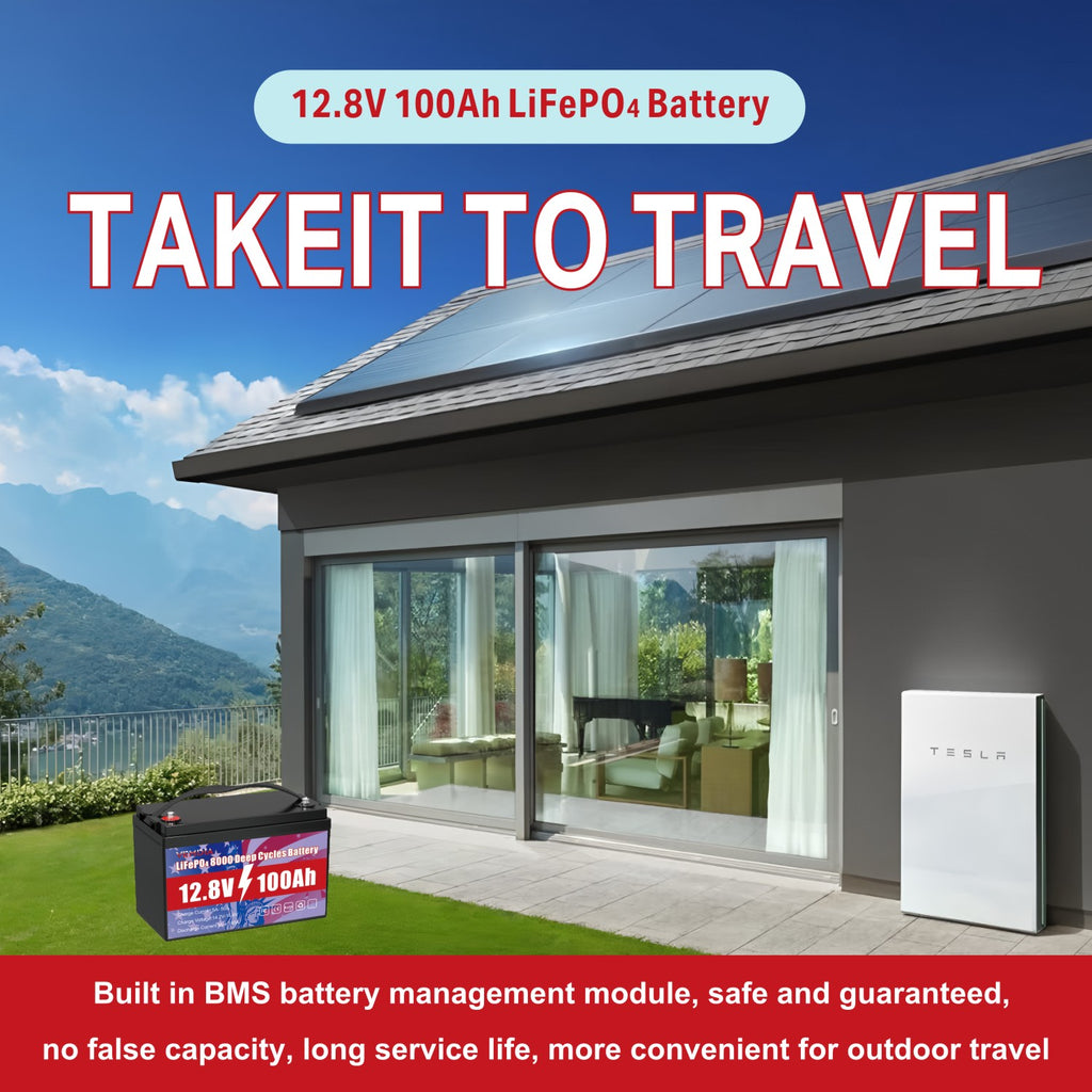Eco-Friendly 12V 100Ah LiFePO4 Battery - Group 31 Green Energy Solution with 100A BMS
