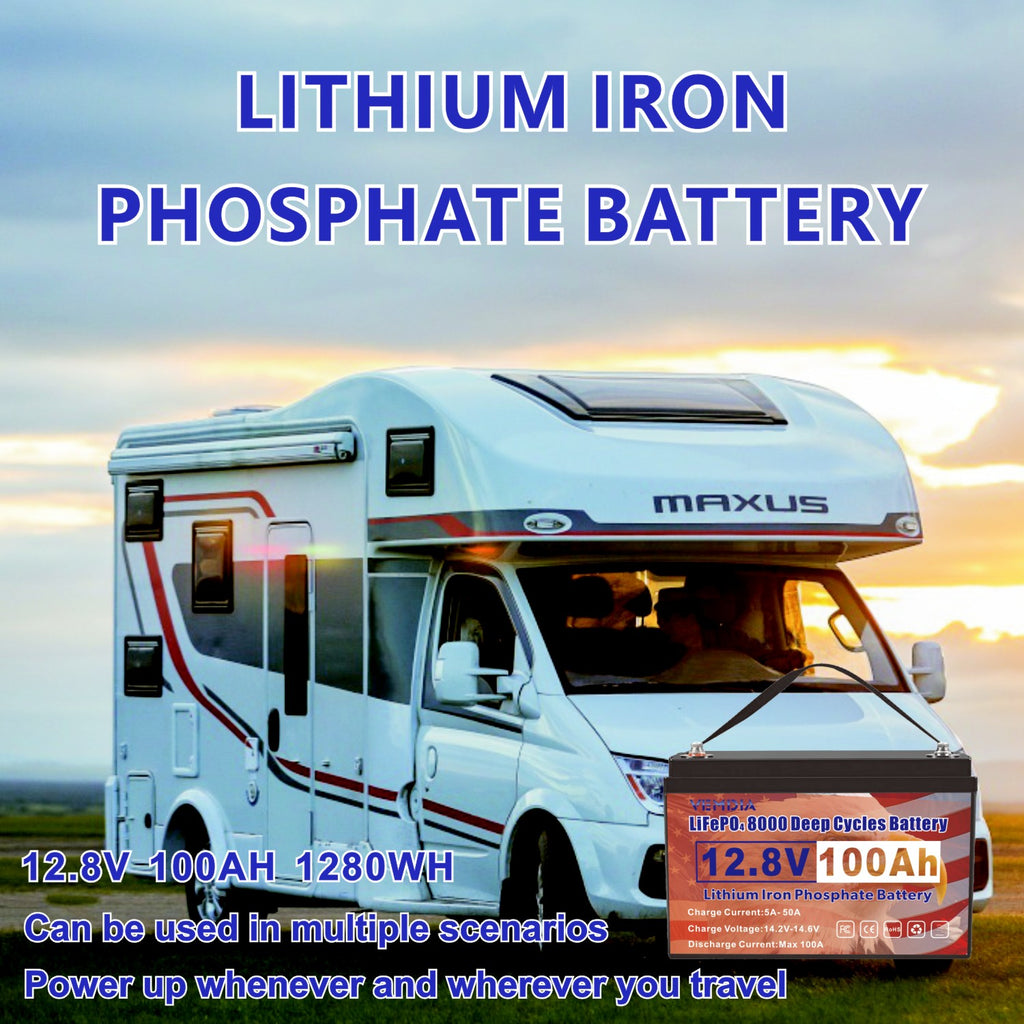 Eco-Friendly 12V 100Ah LiFePO4 Battery - Group 31 Green Energy Solution with 100A BMS